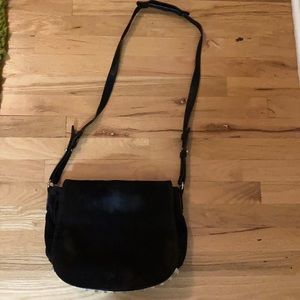 Alexander Wang black suede “The Lia” bag